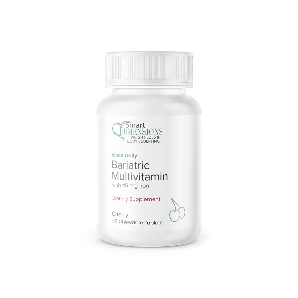 Smart Dimensions Bariatric Multivitamin with 45 mg Iron Cherry Chewables