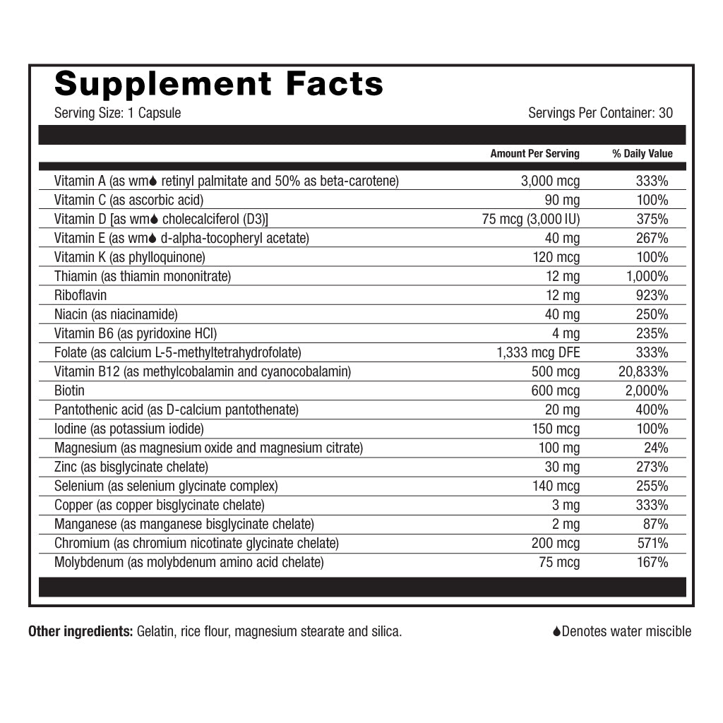 Smart Dimensions Bariatric Multivitamin Iron Free Capsules