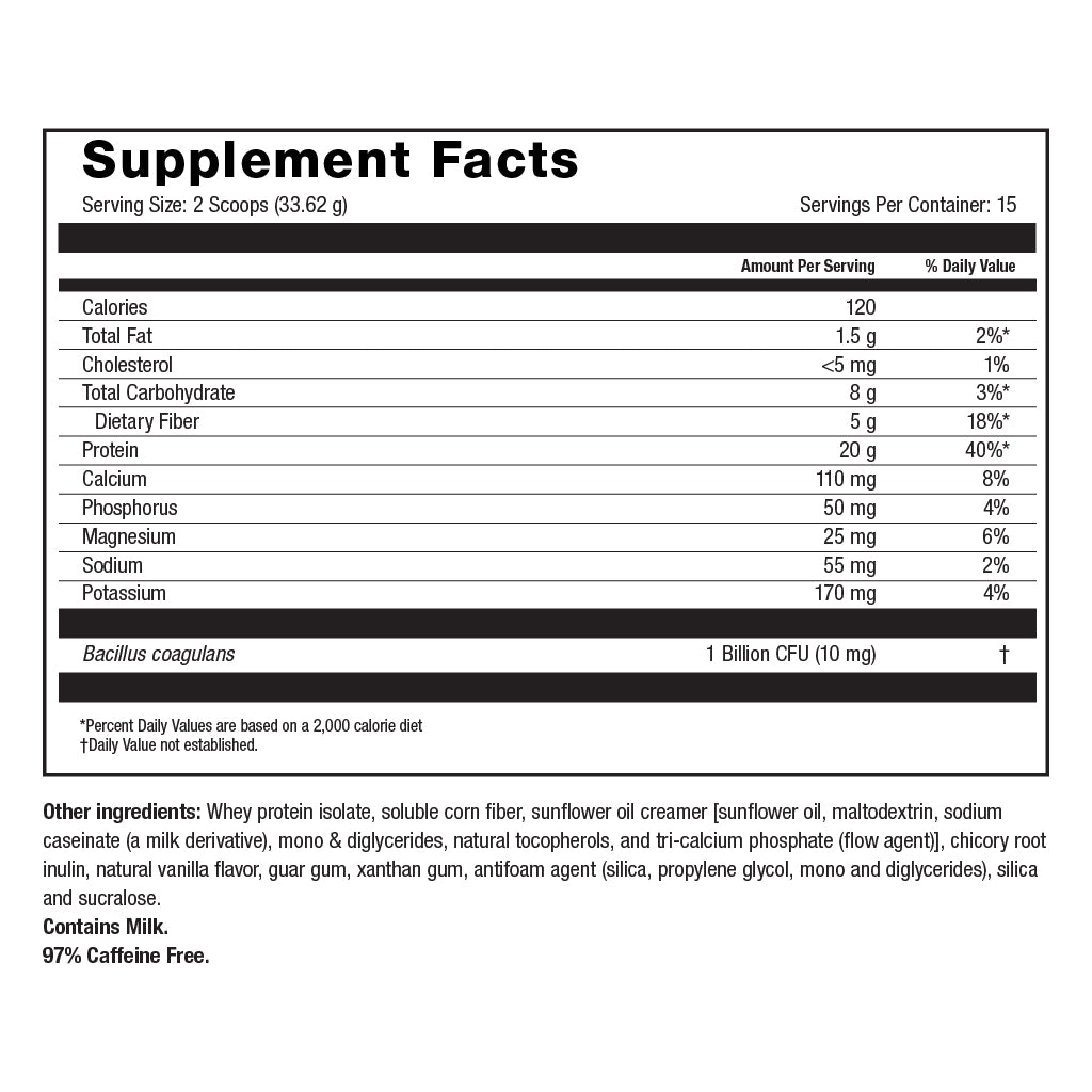 Smart Dimensions Protein + Probiotic Iced Decaf Shake Powder