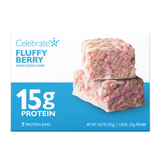 Celebrate Fluffy Berry Protein Bars